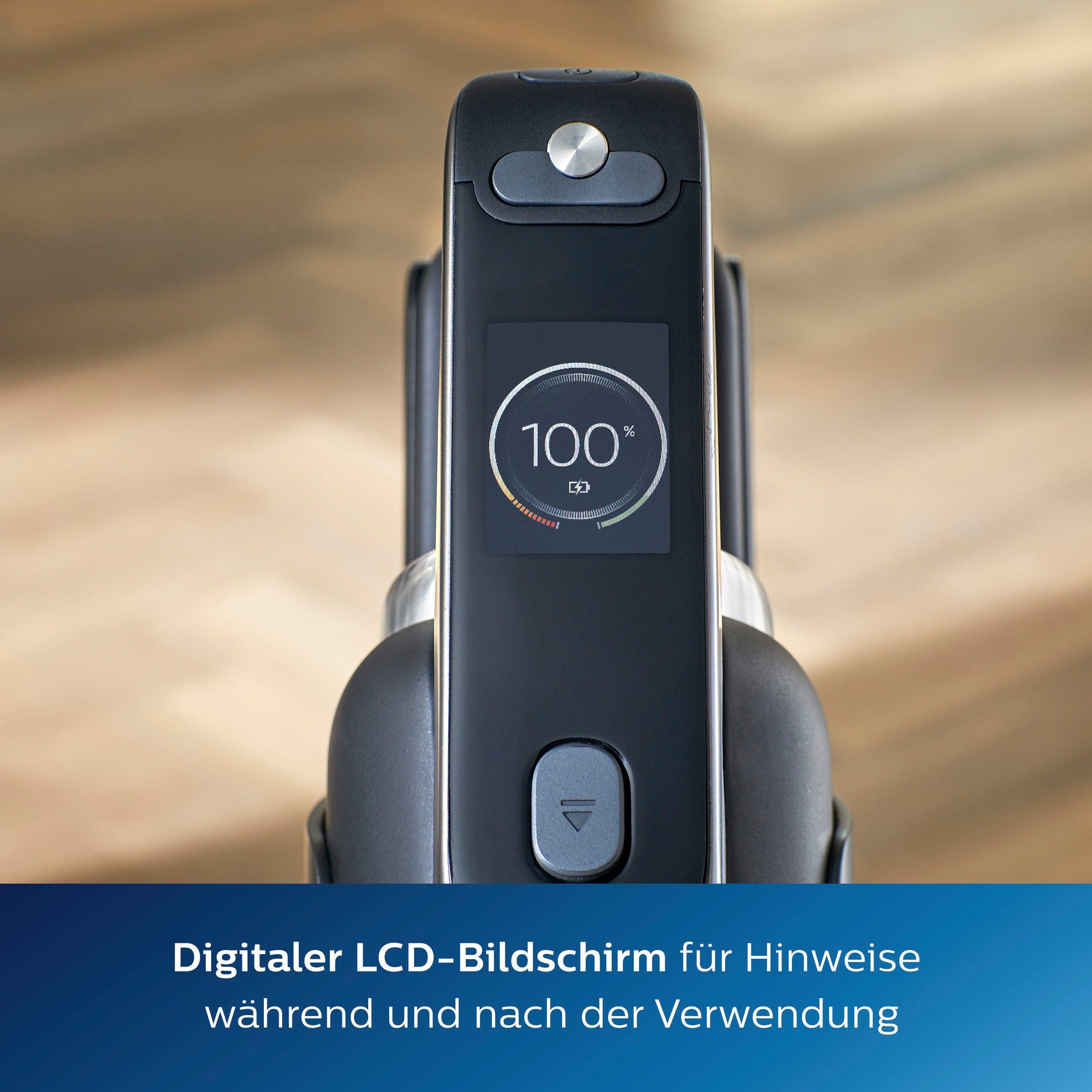 Philips Nass-Trocken-Akkusauger AquaTrio Cordless 9000 Series XW9383, 3-in-1 Saugen und Wischen in einem Zug