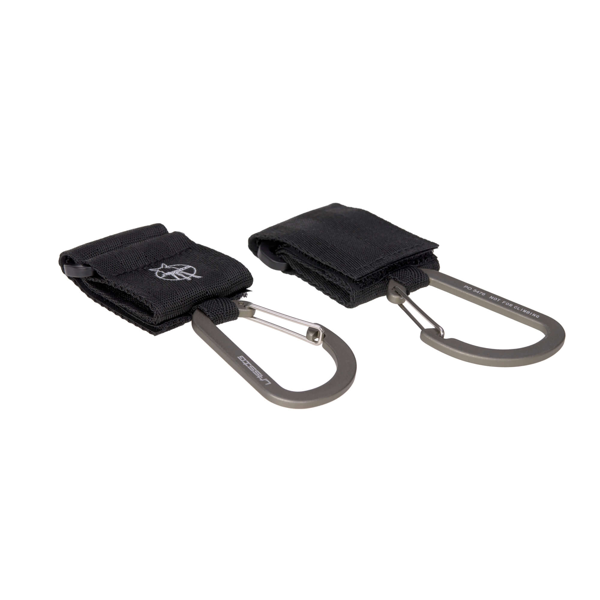 Kinderwagenhaken 2er Set - Karabiner, Schwarz