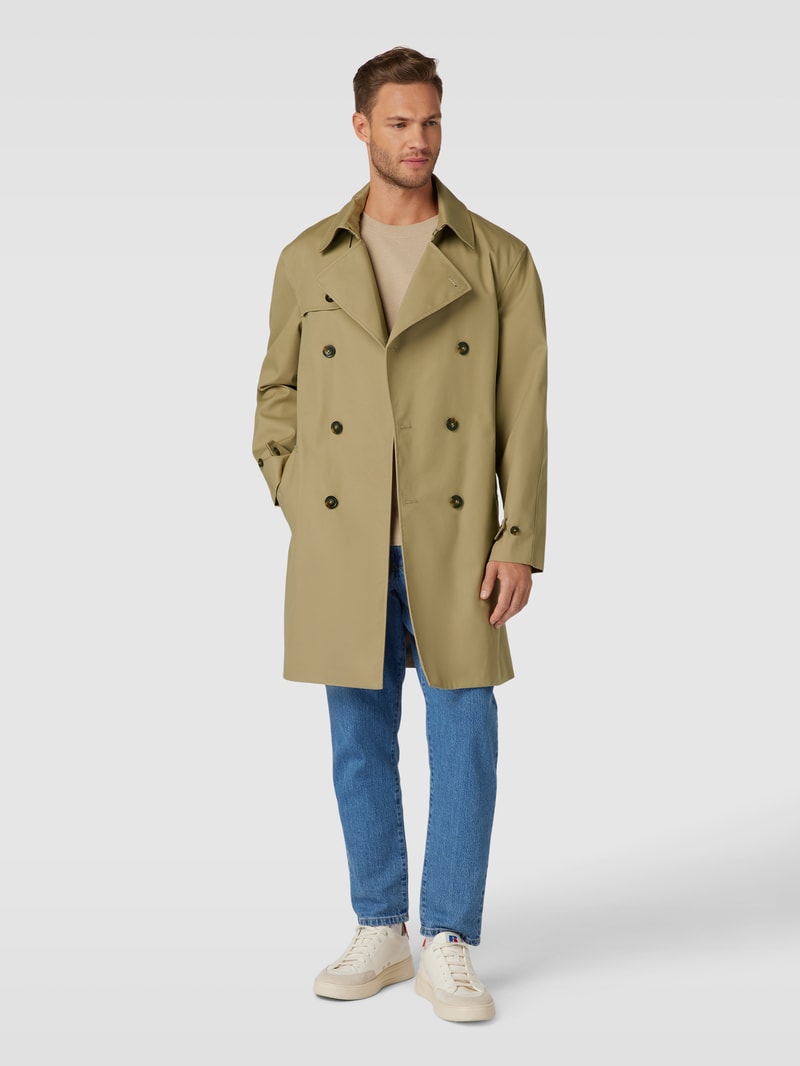 Jacke mit Stoffgürtel in camel