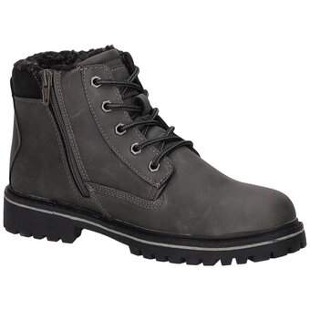 Tom Tailor Schnür Boots in schwarz