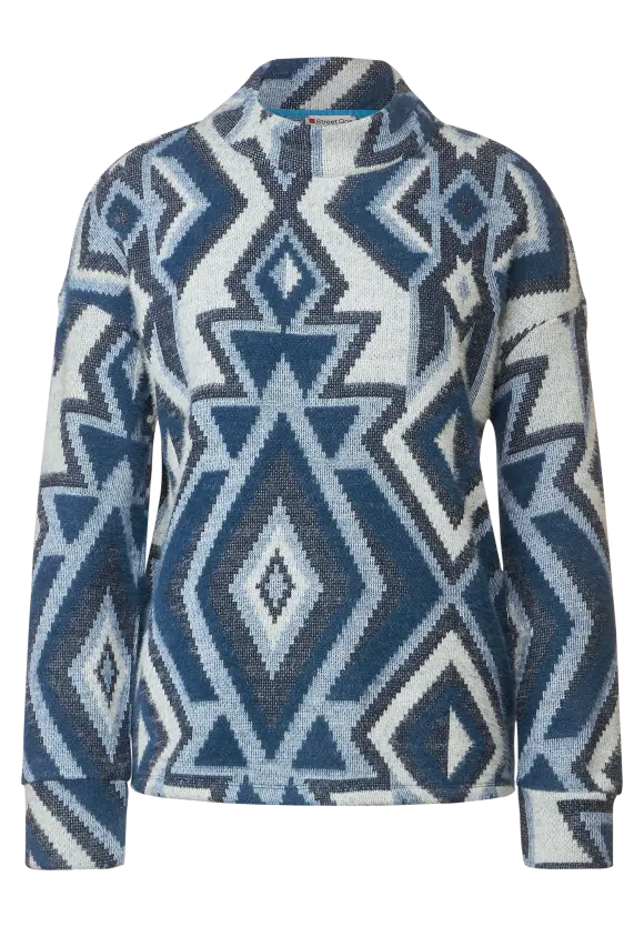 Street One Shirt mit Stehkragen