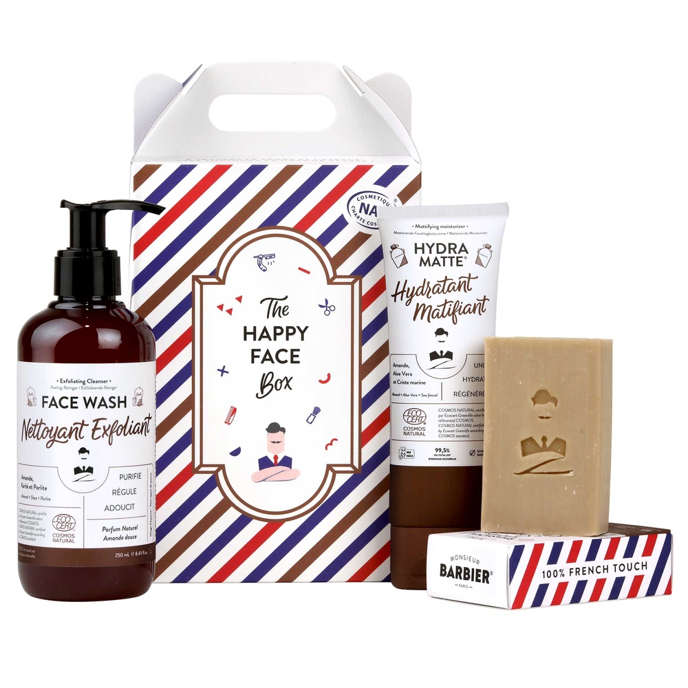 Monsieur Barbier Coffret Happy Face pour Homme Coffret Cadeau Soin Visage pour Hommes
