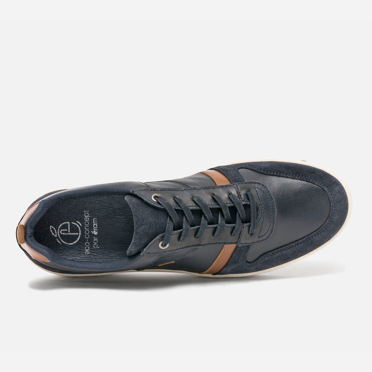 Derby marron en cuir