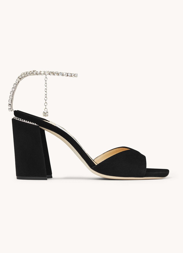 Sandale Jimmy Choo Saeda 85 din piele intoarsa de capra