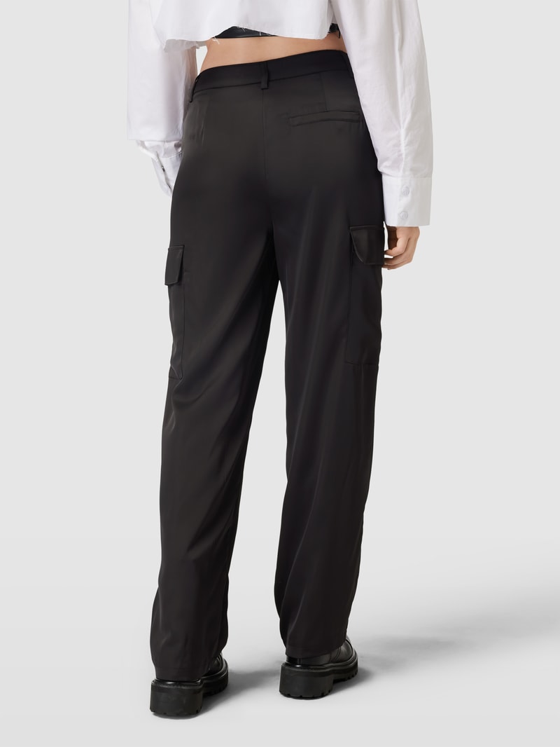 Cargohose mit Leistentaschen Modell 'PILAR' in schwarz