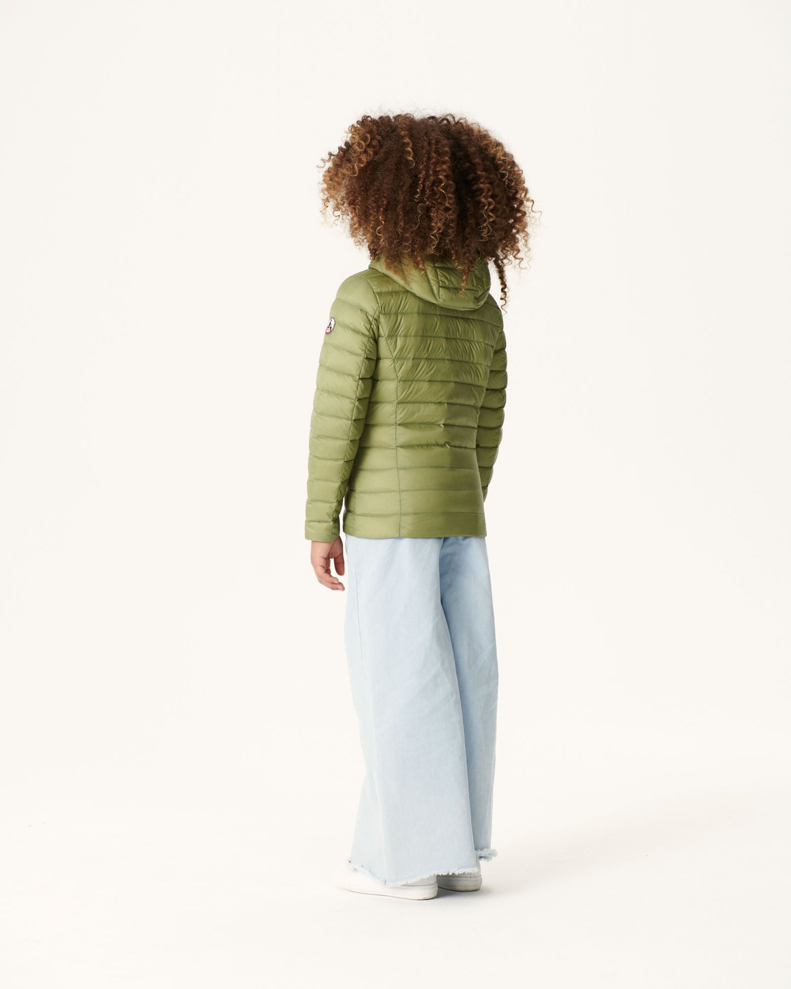 Doudoune légère à capuche enfant Kaki clair Carla