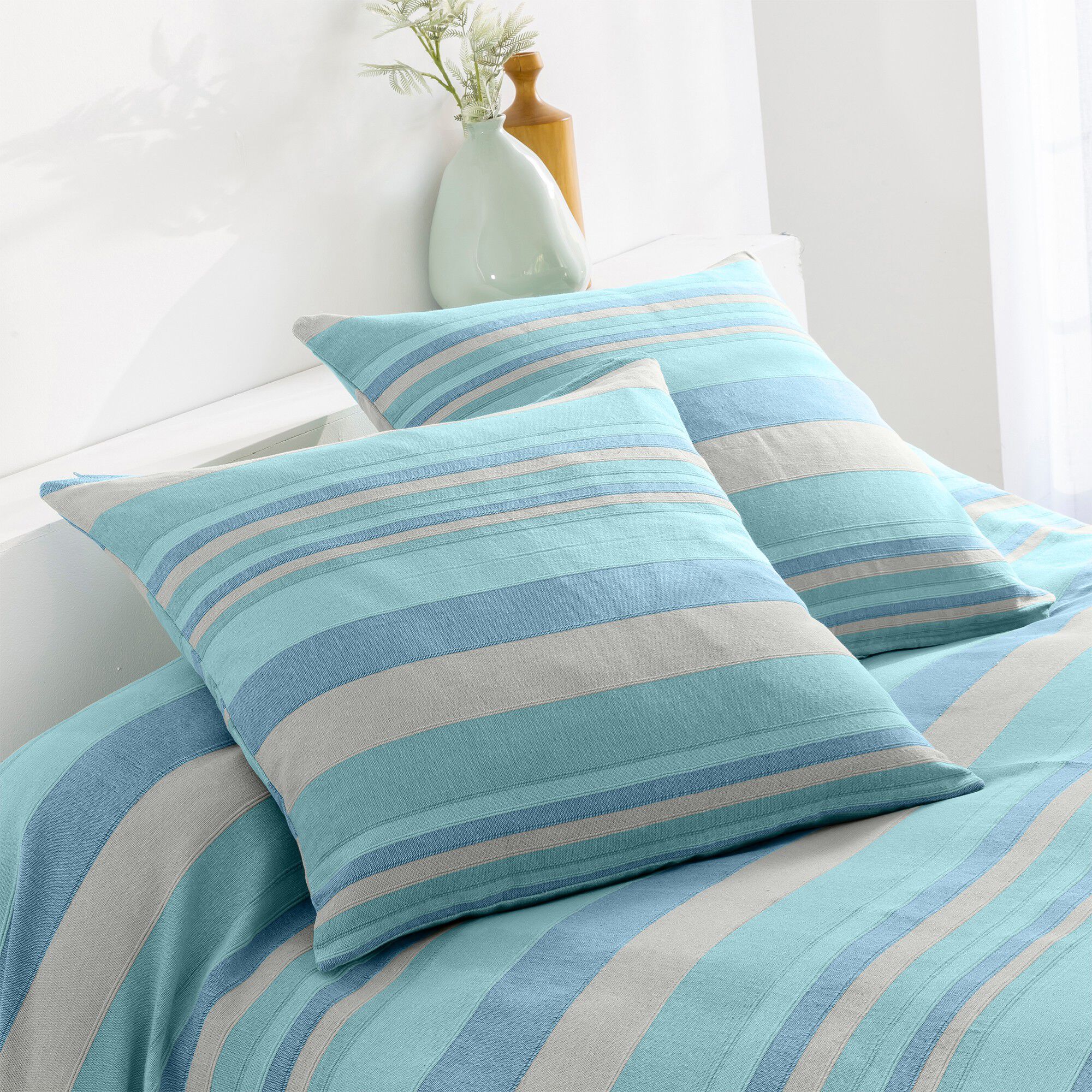 Plaid jeté multicolore coton tissage artisanal