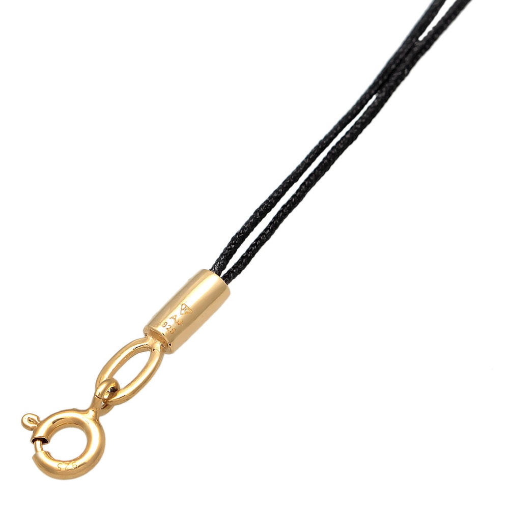 Elli Elli Collier Femmes Choker tendance avec nylon et coquillage cauri en argent ster collier
