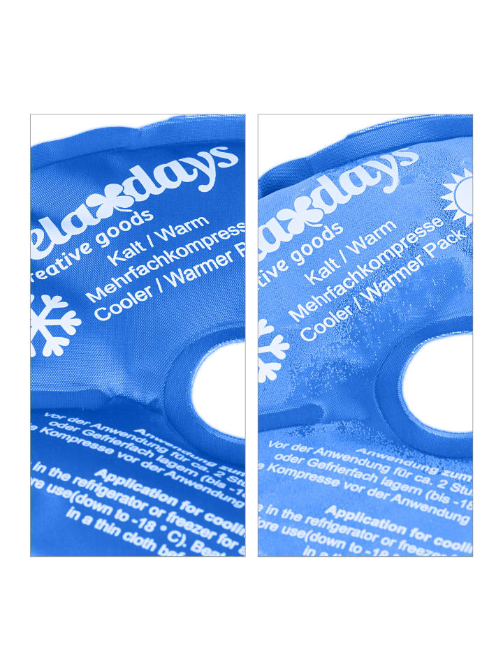 relaxdays 4 x Knie-Kühlpads in Blau günstig kaufen onesize