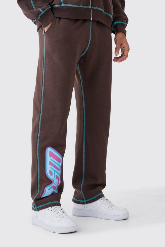 Lockere Jogginghose mit Print