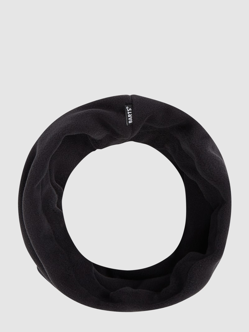 Loop-Schal aus Fleece in schwarz