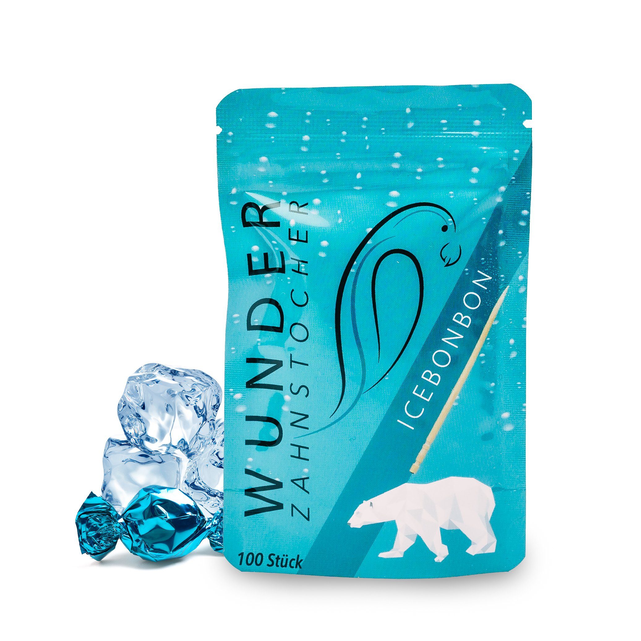 Wunder Zahnstocher Mundpflegecenter Wunder Zahnstocher mit Geschmack - Refill Pack Eisbonbon