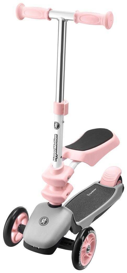 HyperMotion Dreiradscooter Roller 3in1 - Rosa