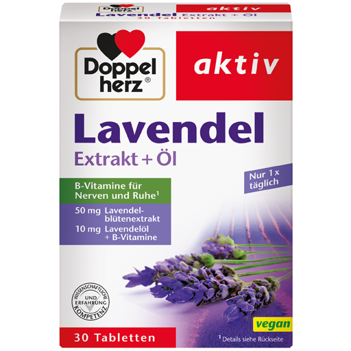 DOPPELHERZ Lavendel Extrakt Öl Tabletten  30 St  Tabletten