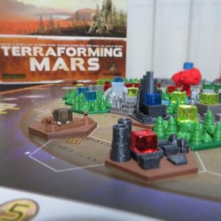 Brown Special Tiles for Terraforming Mars - 10 Pieces