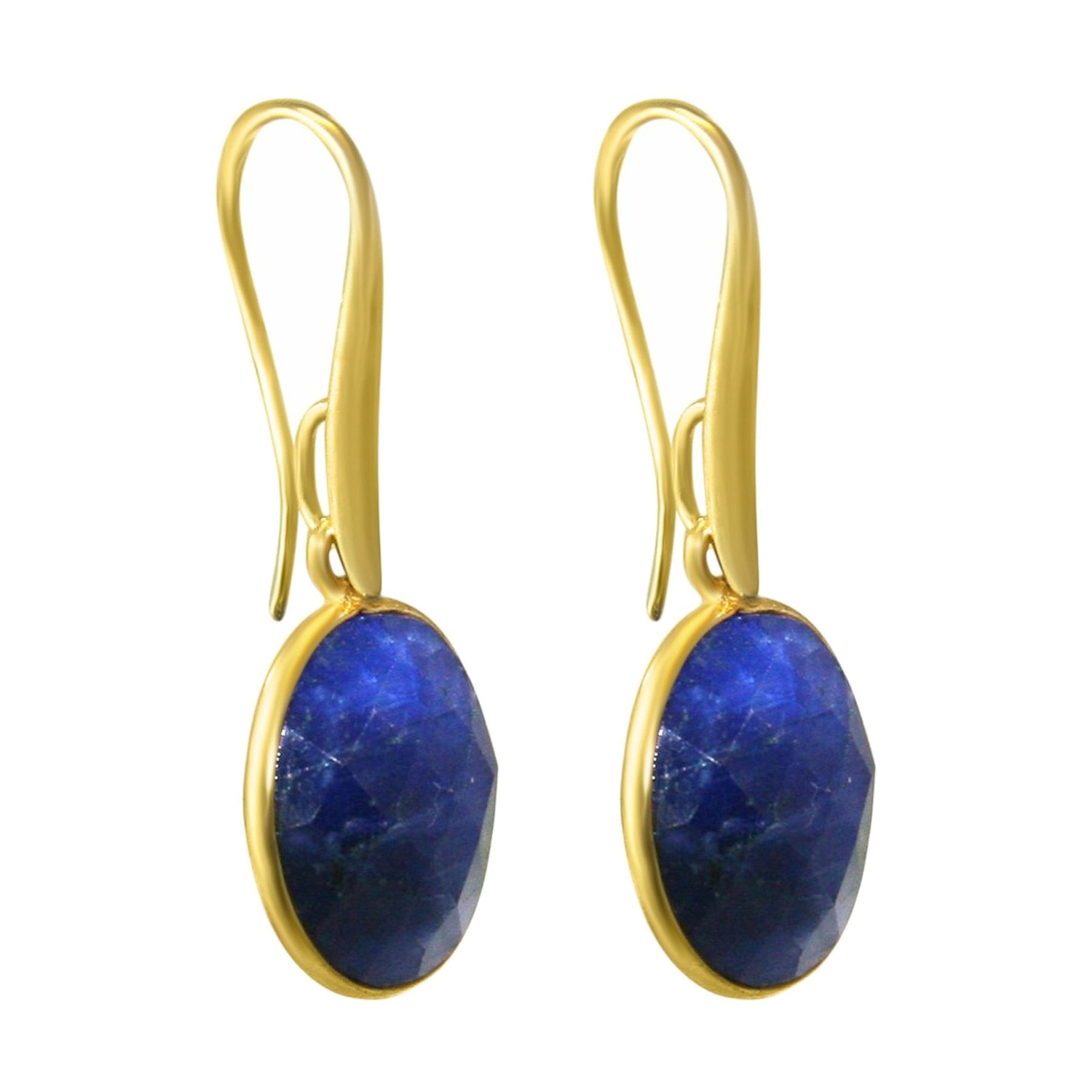 Ohrringe 'OVAL Saphir'