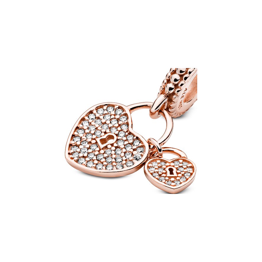 Pandora Charm Moments Pavé-Herzschlösser