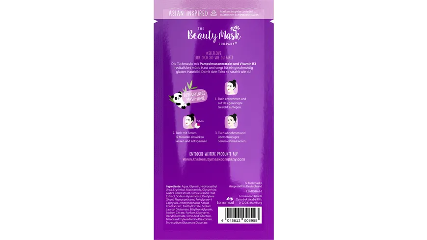 The Beauty Mask Company Tuchmaske Self Love