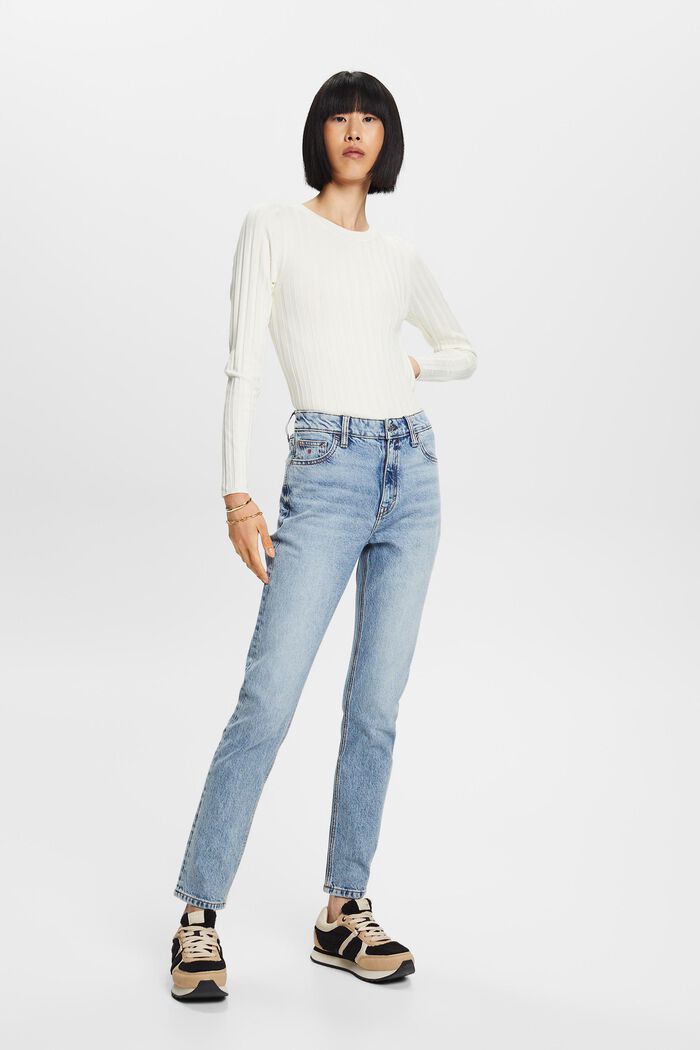 Retro-Jeans mit schmaler Passform und hohem Bund