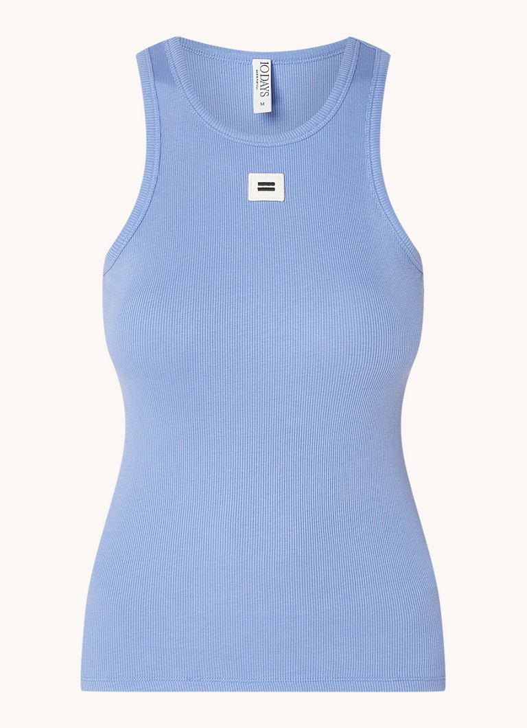 10DAYS  Ribgebreide tanktop met borduring