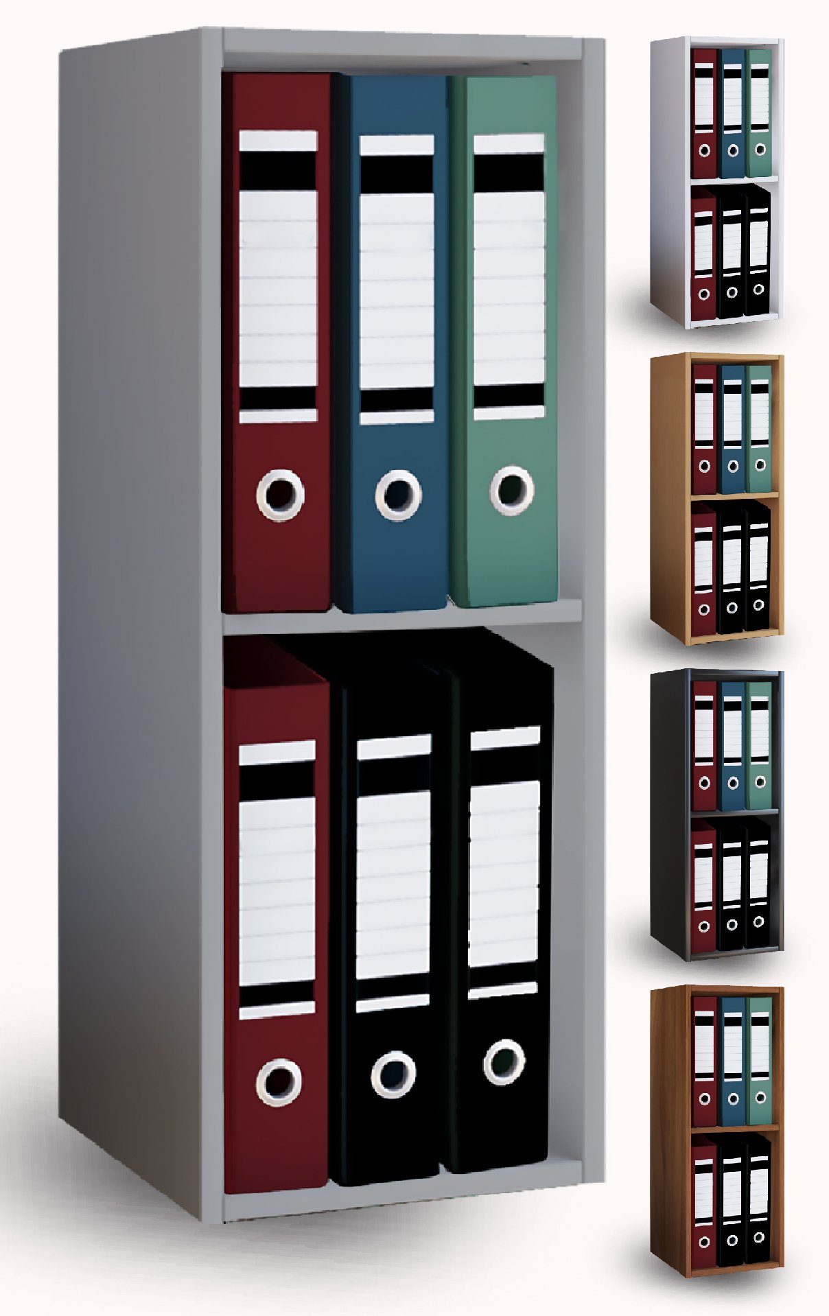 VCM Aktenregal Holz Büro Regal Bücher Ordner Aktenregal Offas 2f, 1-tlg.