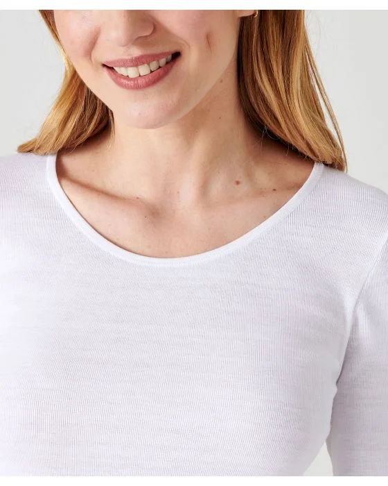 T-shirt fine côte, manches longues Thermolactyl