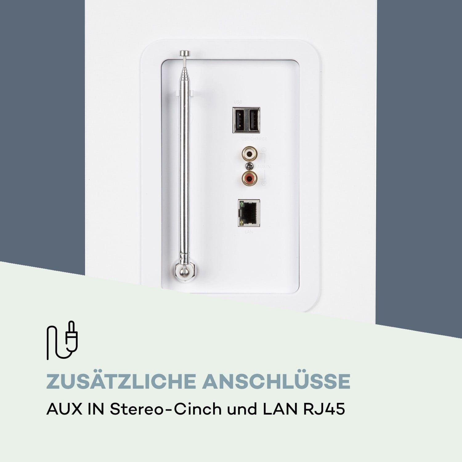 Auna Karaboom 100 Wifi Lautsprecher (Bluetooth;WLAN, 60 W)