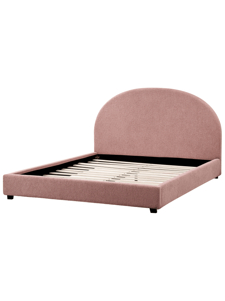 Beliani Doppelbett VAUCLUSE in Rosa - (W) 172 x (H) 112 x (L) 214 cm günstig kaufen onesize