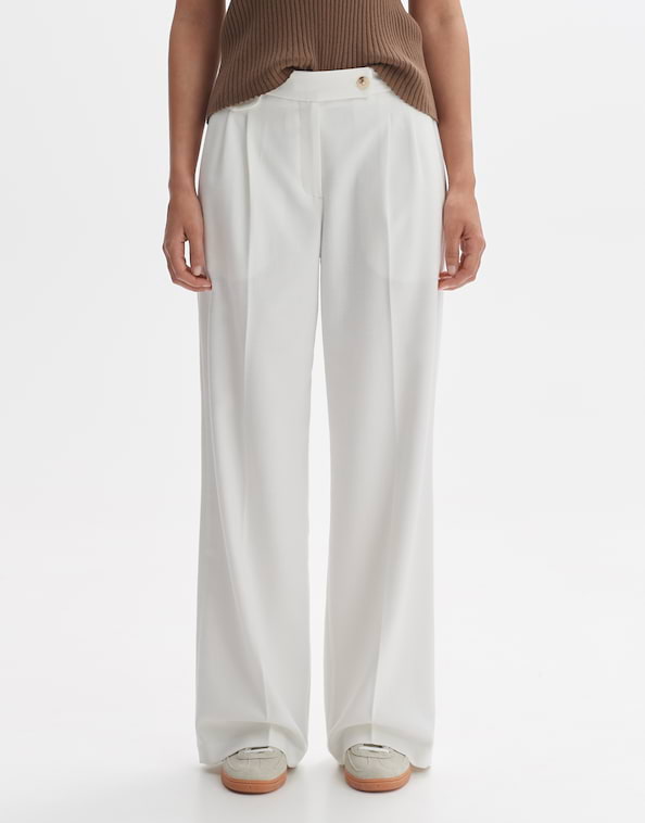 Bundfaltenhose Marzena asymmetric