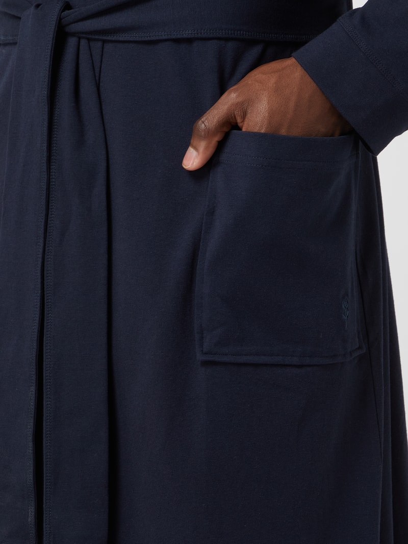 Bademantel mit Modal-Anteil in marineblau