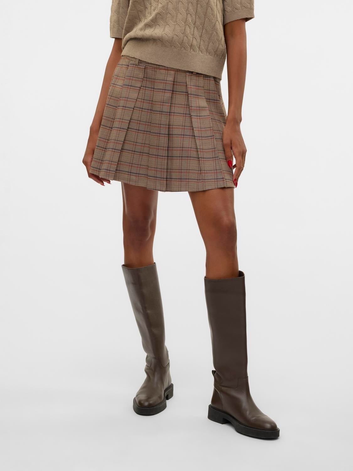 VMELLIE Mittlere Taille Minirock