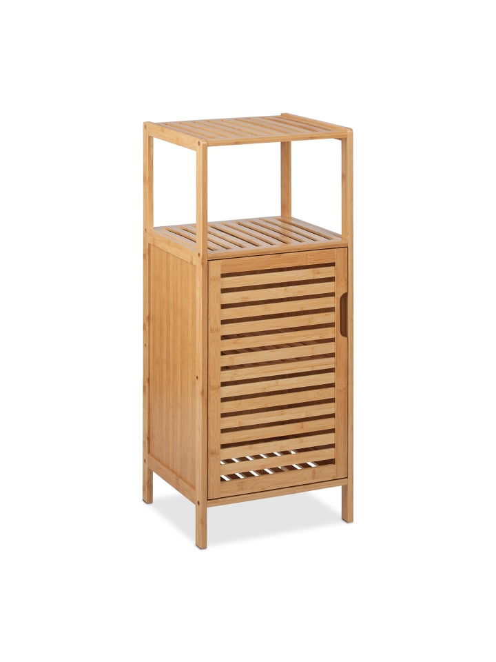 relaxdays Badschrank in Natur - (B)36,5 x (H)87 x (T)33 cm günstig kaufen onesize