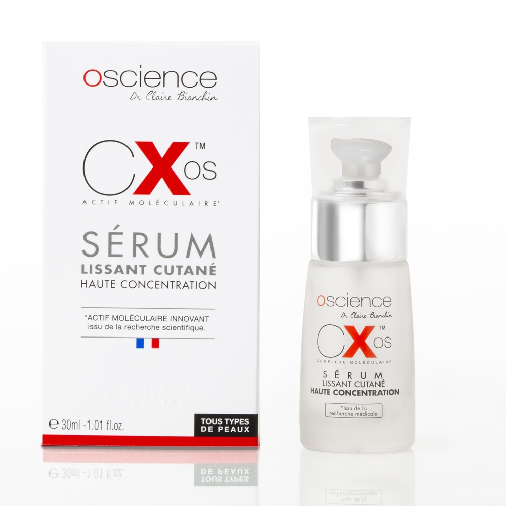 oscience Sérum lissant cutané haute concentration Soin anti-âge global au complexe actif CXOS™ breveté [Rides + Eclat + Fermeté]