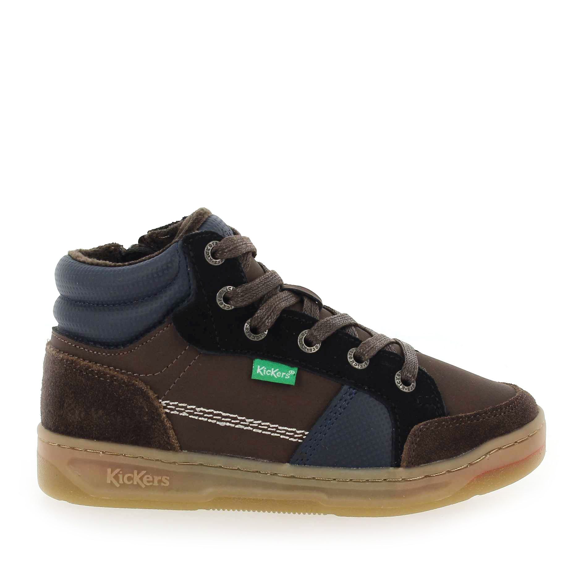 Kickers  KICKOSTA SUEDE - Marron Marine