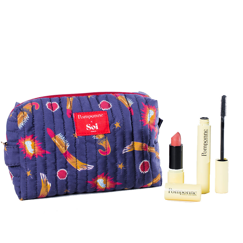 pomponne Trousse Pomponne x Soi Paris : mascara et rouge à lèvres Coffret