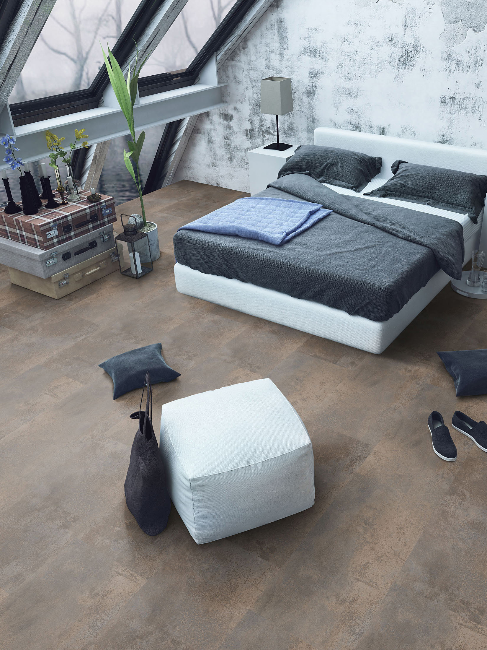 Vito Tile XL Vinylboden, Oxyde Rust 80