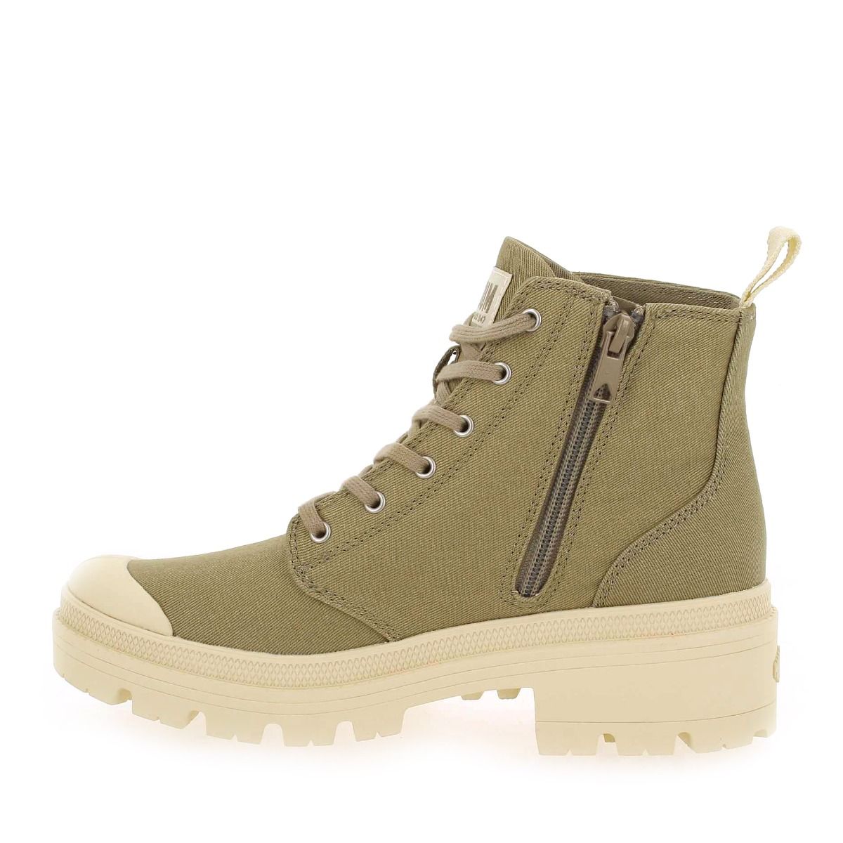 Palladium  PALABASE TWILL - Kaki clair