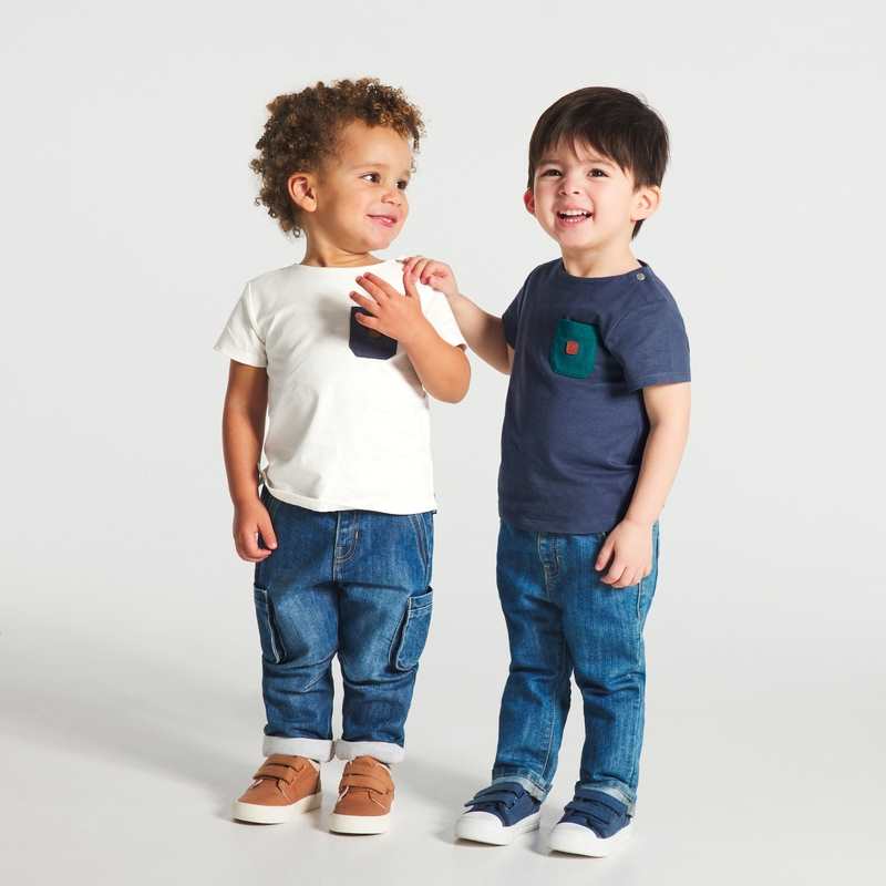 T-shirt jersey poche poitrine (lot de 3) vert bébé garçon