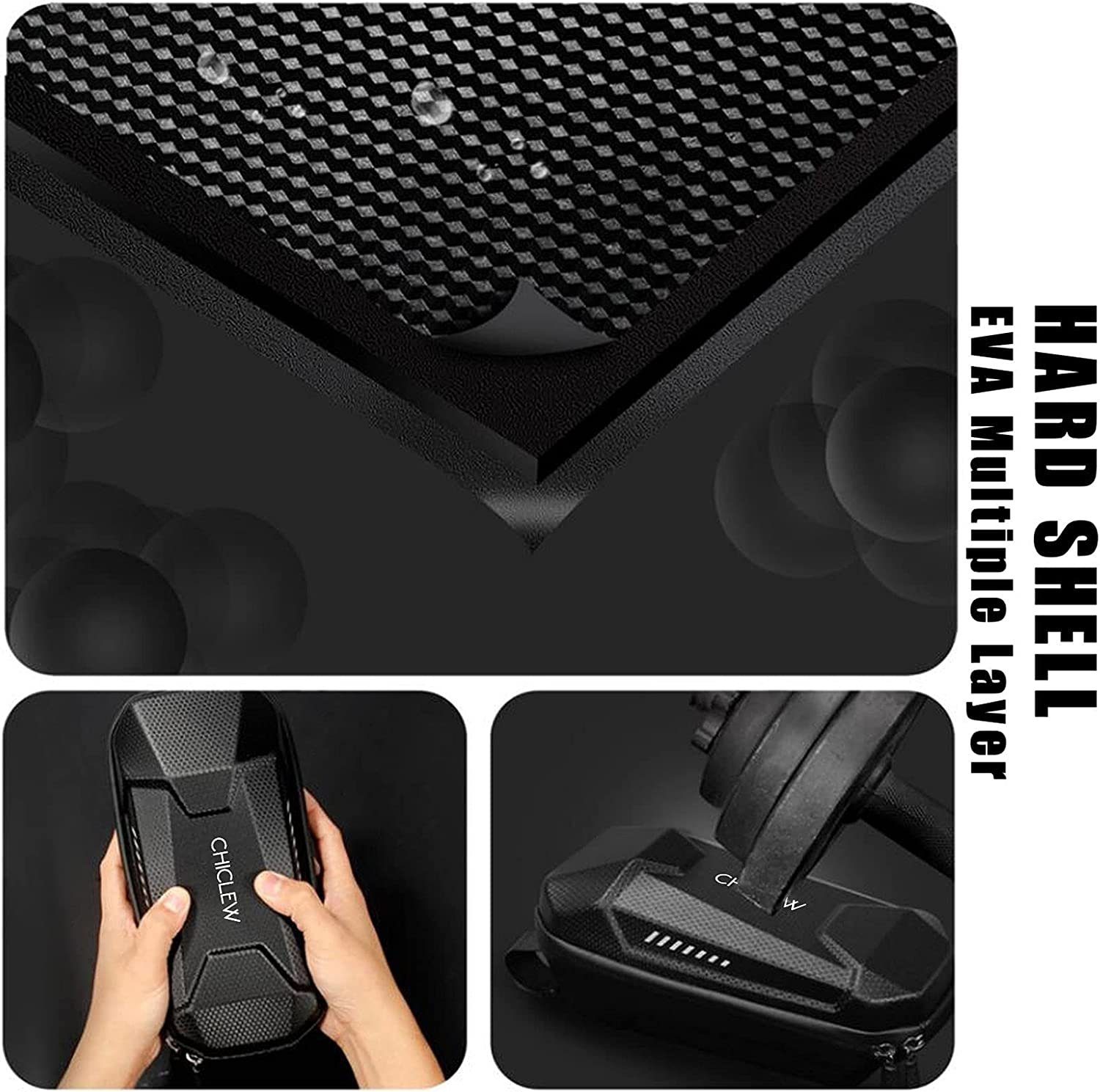 Directin Fahrradtasche Scooter Tasche für Roller, Vordertasche für Elektroroller (Kompatibel mit mehreren Modellen, E-Scooter und elektronischen Falträder), Rollertasche Front Tube Bag Groß Lenkertasche Wasserfest