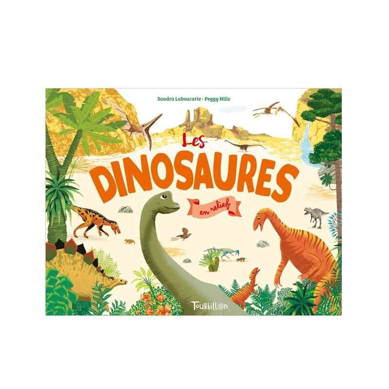 Livre Le monde des dinosaures en relief - Tourbillon