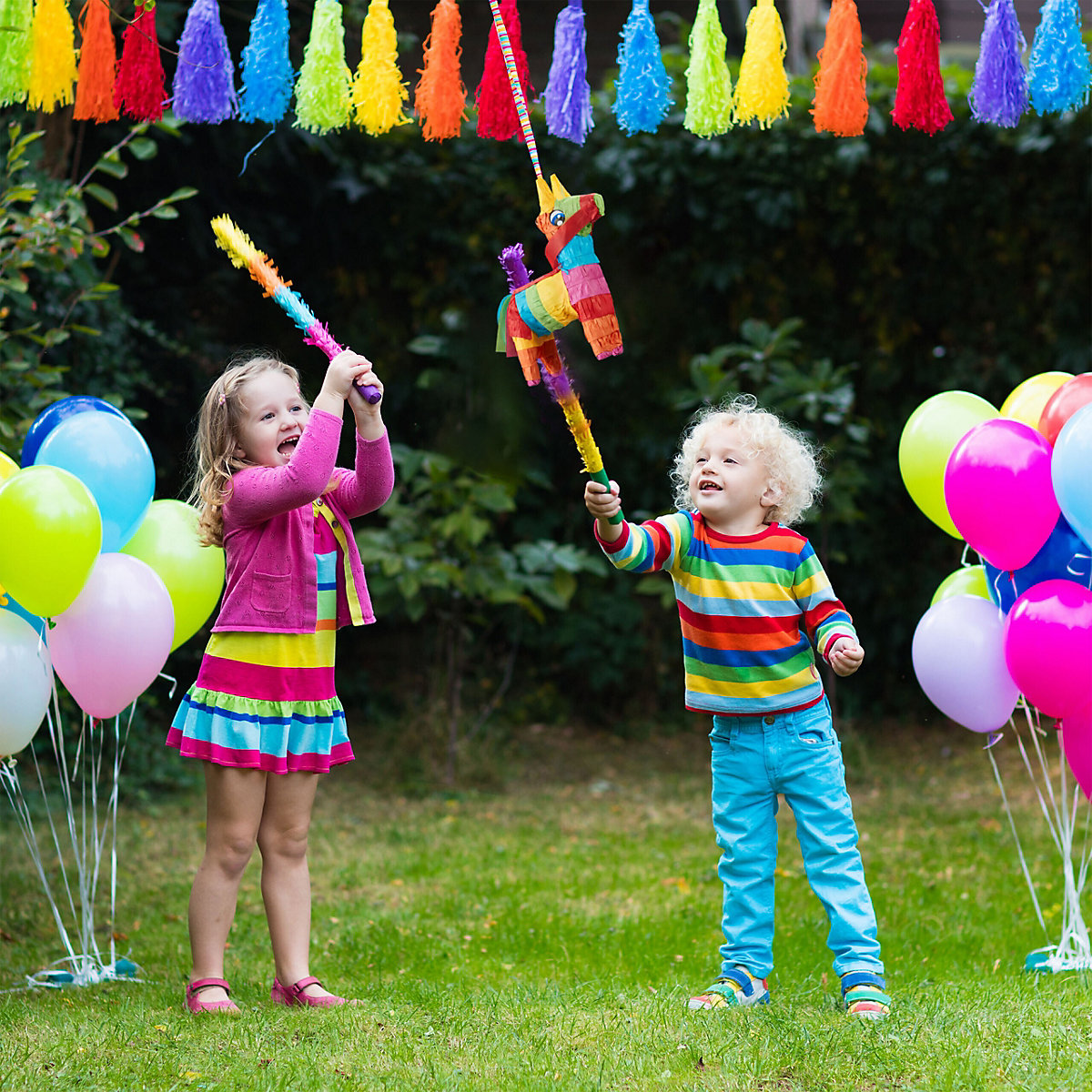 Pinata Esel bunt