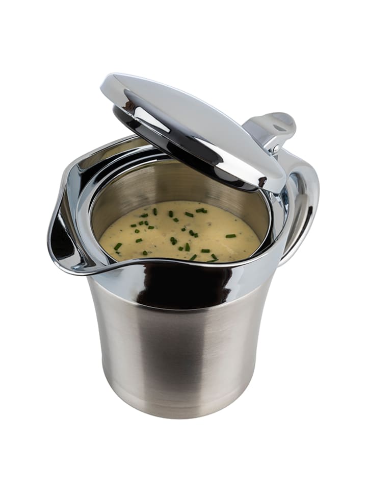 APS Thermo-Sauciere 400 ml  in Edelstahl, Maße: 19 x 12,5 x 13 cm günstig kaufen onesize