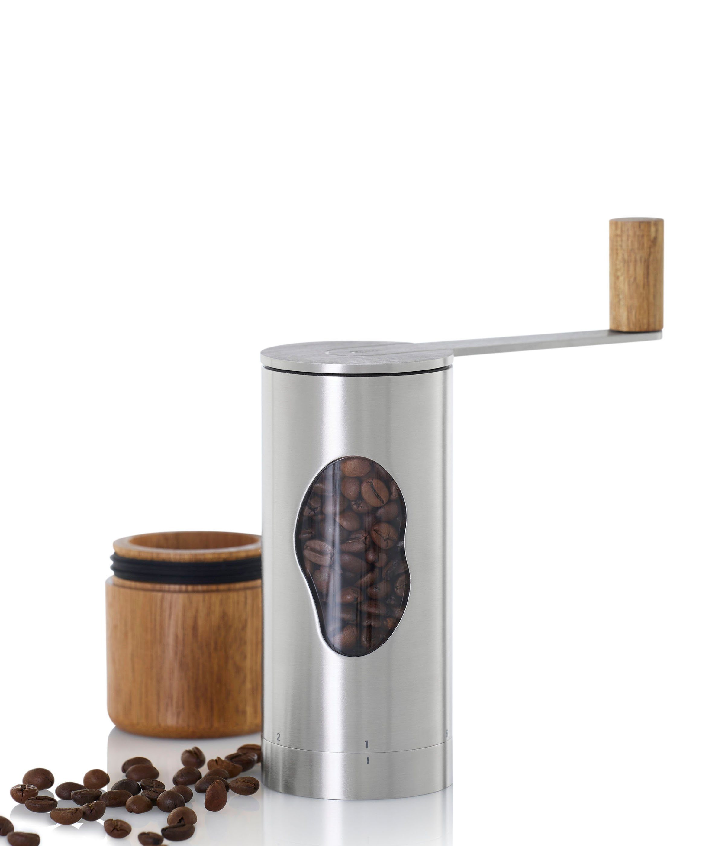 AdHoc Kaffeemühle MRS. BEAN, 50,00 g Bohnenbehälter, Mühle für ganze Bohnen mit genauer Mahlgradeinstellung