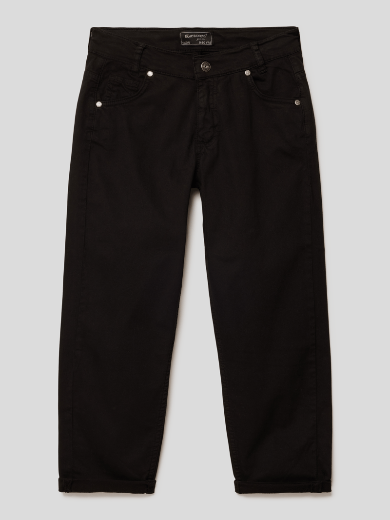 Hose mit Label-Detail in schwarz