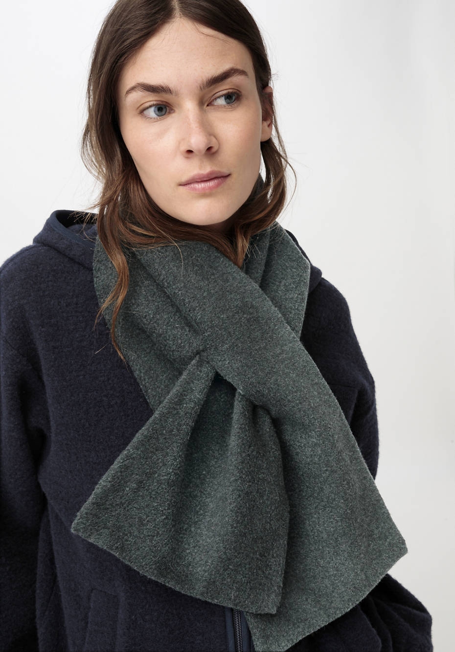 Nature Shell Unisex Schal mit Schurwoll-Wattierung