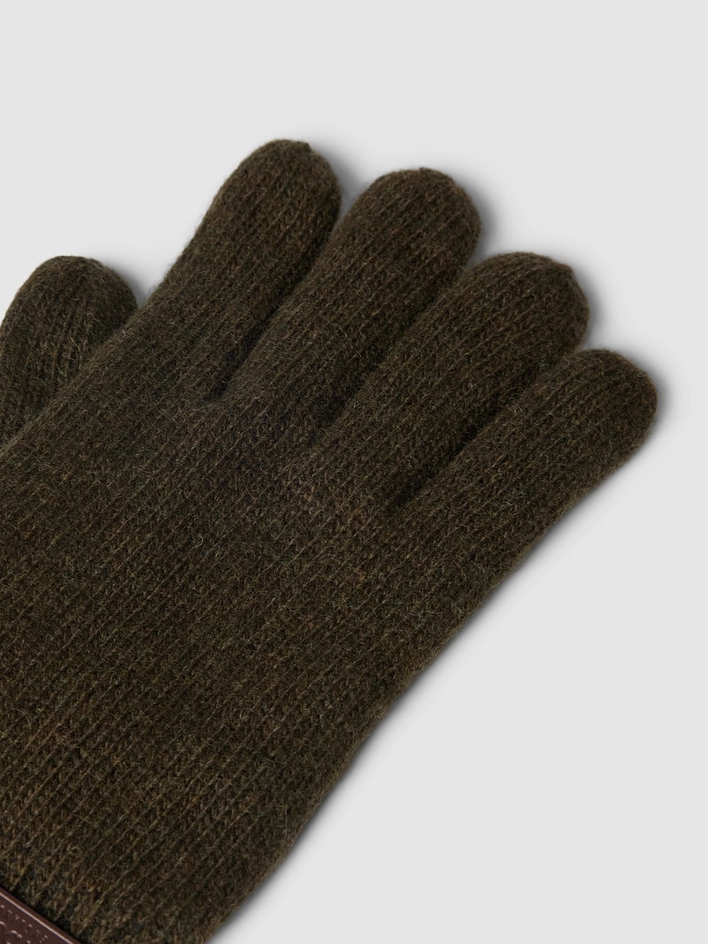 Handschuhe mit verstellbarem Riegel Modell 'Carlton' in dunkelgrün