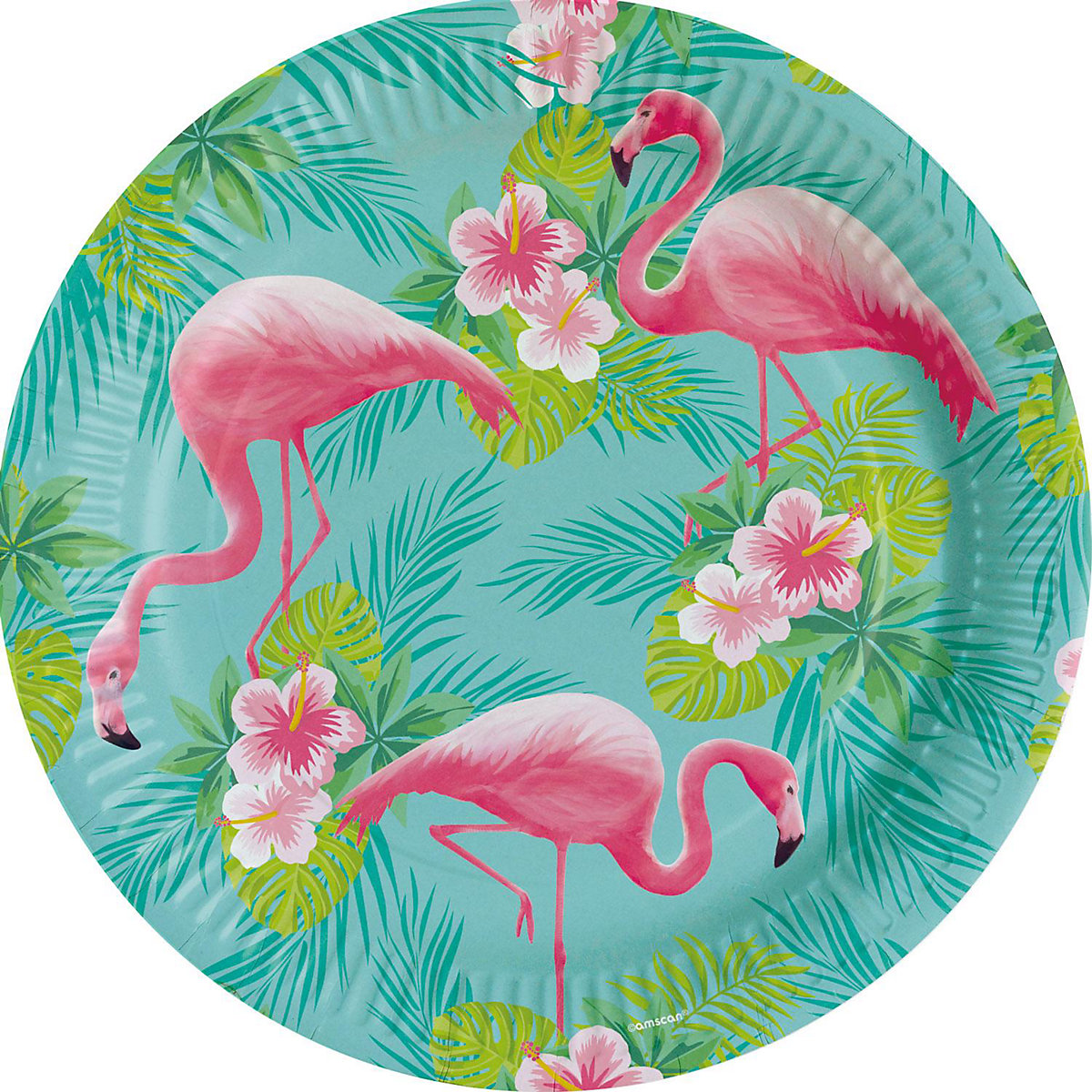 Pappteller Flamingo Paradise D23cm 8er