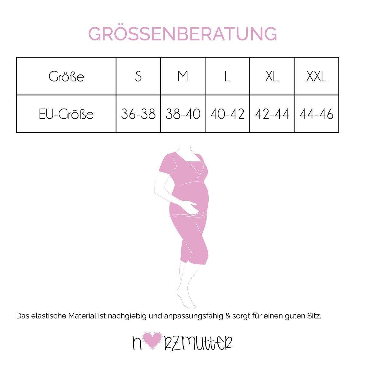 Herzmutter Umstandspyjama Stillpyjama Kurz - Stillmode - Weich - Gestreift (2 tlg)