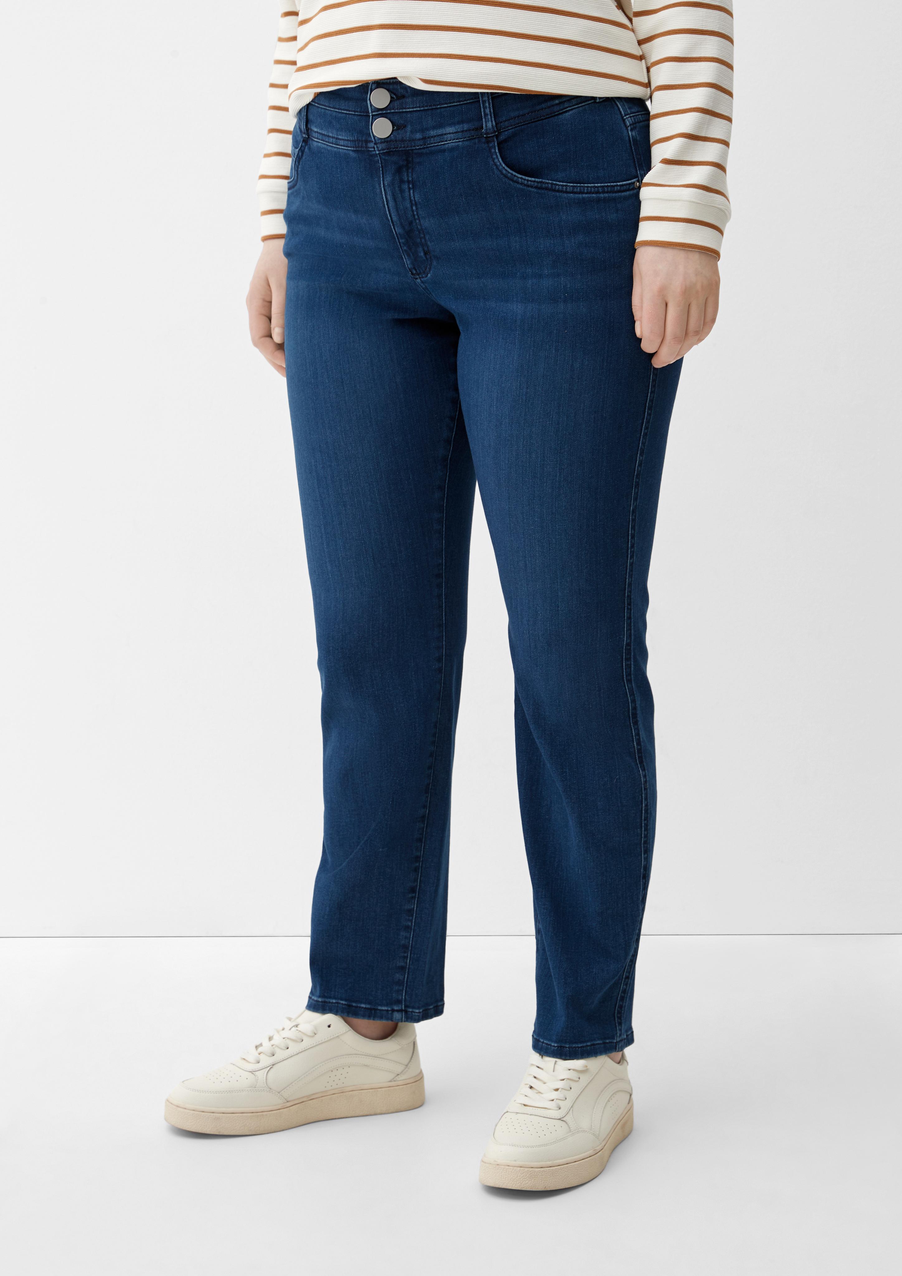 Jeans / Slim Fit / Mid Rise / Slim Leg / doppelter Bund  2129658-56Z5