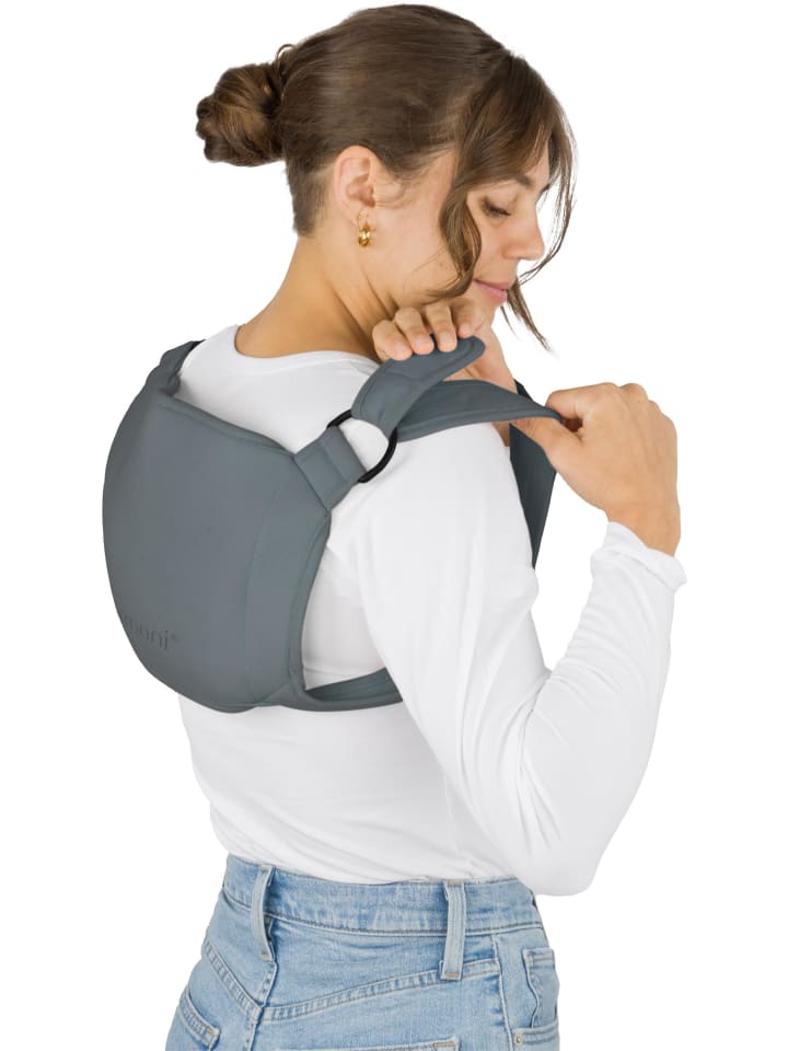 normani Nacken Wärmflasche mit Bezug Nome in Grau günstig kaufen 36 x 18 cm